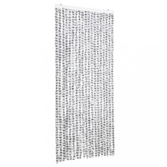 vidaXLPerdea pentru insecte gri deschis si gri inchis56x200cm chenille foto