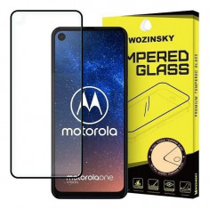 Folie Sticla Motorola One VisionMotorola One Action Wozinsky 5D Full Glue Negru foto