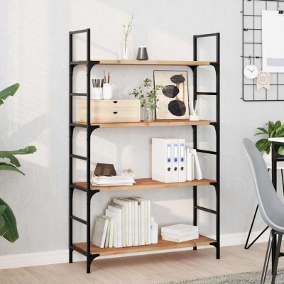 vidaXL Rafturi suspendate 2 buc. 80x30x2 cm lemn masiv acacia netratat foto