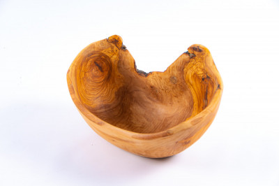 Fructiera Salatiera din lemn de maslin foto