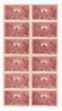 *Romania, Lot 455 cu 18 timbre fiscale de ajutor, 1942, MNH, Nestampilat