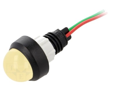 Lumină LED galbenă 24V &amp;Oslash;13mm foto