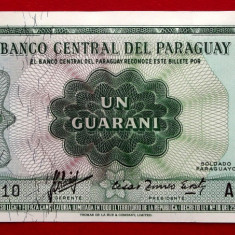 PARAGUAY 1 Guarani 1952 (1963) UNC necirculata **