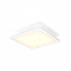 Plafoniera LED integrat Philips HUE Aurelle, ambianta alba, 28W, 230V, 2200 lumeni, IP20, intrerupator cu variator inclus, forma patrata, culoare alba foto