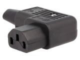 Conector alimentare AC mufă mamă 10A 250VAC IEC 60320 10mm