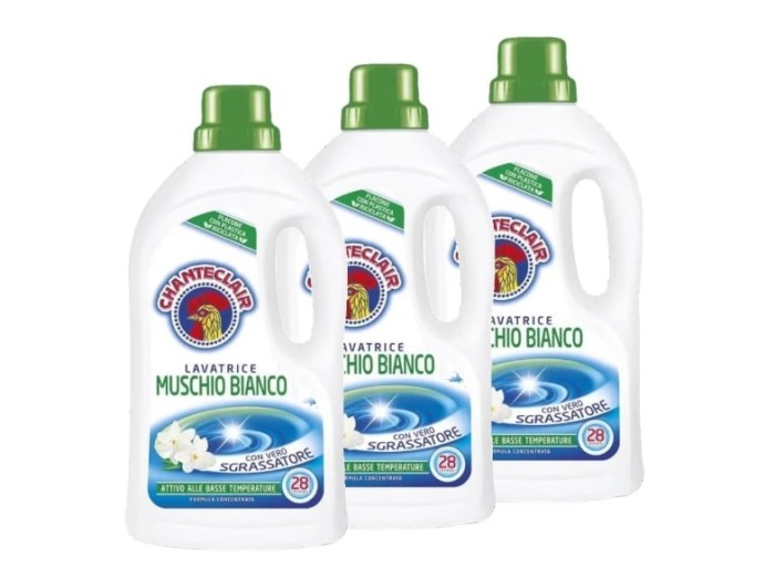 CHANTECLAIR Detergent Lichid cu Parfum de Mosc, 3 x 1.26 L, 84 spalari
