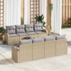 VidaXL Set de canapele pentru grădină 7 pcs Bej 55 x 55 x 37 cm 3345970