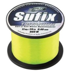 Fir Monofilament Sufix Tritanium, Neon Chartreuse, 6.80kg-15lbs, 0.30mm, 1365m foto
