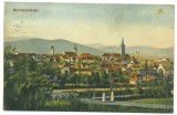 5035 - SIBIU, Panorama, Romania - old postcard - used - 1914, Circulata, Printata