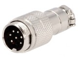 Mufă Microfon 7 Pin Drept pe Cablu