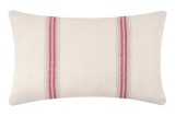 Perna Decorativa Montauban 40x60cm, Culoare Alb/Rosu, 100% Bumbac