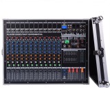 Cumpara ieftin Mixer audio profesional 16 canale, 1800W x 2, 12 intrări microfon/instrumente,
