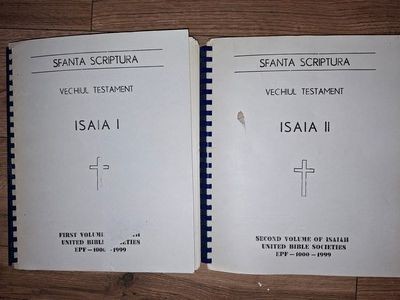 Sfanta scriptura Vechiul testament Isaia 2 vol Transcriere in Braille foto