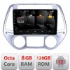 Navigatie HHyundai I20 2011-2014 manual si automat Android radio gps internet quad core 8+128 carplay android auto CarStore Technology