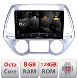 Navigatie HHyundai I20 2011-2014 manual si automat Android radio gps internet quad core 8+128 carplay android auto CarStore Technology