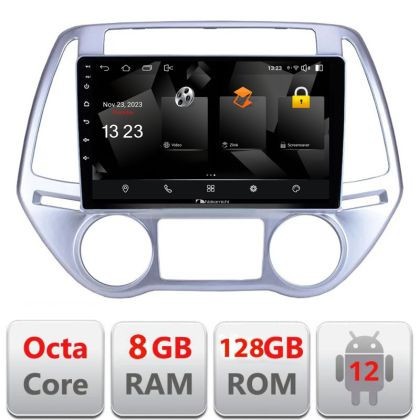Navigatie HHyundai I20 2011-2014 manual si automat Android radio gps internet quad core 8+128 carplay android auto CarStore Technology