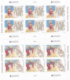 EUROPA 2014,INSTRUMENTE MUZICALE,MINICOLI DE 6,Lp.2021b,2014, MNH ** ROMANIA., Istorie, Nestampilat