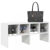VidaXL Suport pantofi stivuibil alb 89,5x30x40 cm 858839