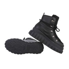 Botine dama piele ecologica, Negru - 40