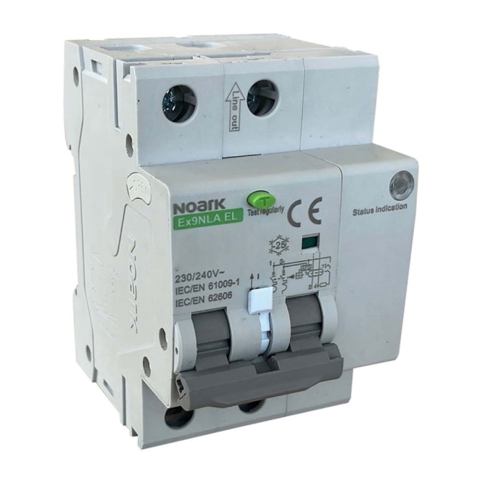 Diferential AFDD cu detectie arc electric 2P 16A C 30mA 6KA Noark 113639