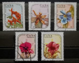 BC646, Cuba 1986, 5 timbre flori