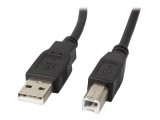 Cumpara ieftin Lanberg CA, USBA, 11CC, 0010, BK , Cablu USB 2.0 AM, BM, 1 m, cu ferita, conectori aurii