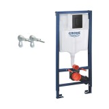 REZERVOR WC INCASTRAT GROHE RAPID SL CU CLAPETA NEGRU MAT SI SISTEM DE FIXARE INCLUSE 38528001