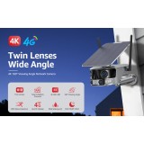 Camera de Supraveghere 4G, Panoramica TSS-Y6-4G,cu Panou Solar, Doua Lentile