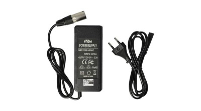 VHBW &amp;Icirc;ncărcător pentru bicicletă potrivit pentru baterii Li-Ion E-Bike - baterii de 36 V, fișă cu 3 pini, 2,2 A foto
