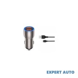 Incarcator auto smart quick charge usb qc3.0 36w + cablu micro usb cod: xo-cc52b Alta marca Alt model #7