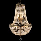 Cumpara ieftin Candelabru metal cupru sticla transparenta 40x70/184 cm