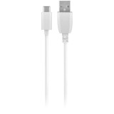 Cablu Date si Incarcare USB la USB Type-C MaXlife 3A, 1 m, Alb