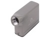 Conector Carcasa HDC D16A Degson, Montare pe Cablu, PG16, Aliaj Aluminiu, Etansare IP65, Unghi