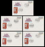 1995 Romania - Set complet 5 FDC Marci postale de automat