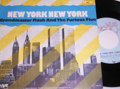 Grandmaster Flash and The Furious Five - New York New York Disc vinil single 7&amp;#039;&amp;#039; foto