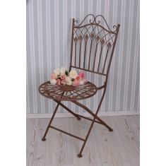 Scaun Shabby Chic din fier forjat Antik Brown AJA020 foto