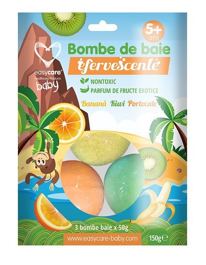 BOMBE DE BAIE EFF COPII FRUCTE EXOTICE 3BUC/PUNGA