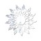 Set 27 Oglinzi Acrilice din PVC, Autoadezive pentru Decorarea Peretilor, Soare cu 26 de Raze, Argintiu,