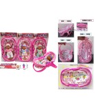 Păpușe Muzicală Bebe cu Coș 30 Cm &icirc;n Plic