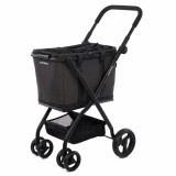Carucior Cumparaturi Carlett CUBE S VOLCANO Negru, Metalic, 20L, 25kg, 96x35x30cm