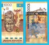 Kazahstan (pick 44) 1000 Tenge 2013 UNC serie: AA17641xx; Bancnota Anului 2013; Comemorativă