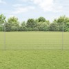 VidaXL Gard din s&acirc;rmă sudată cu 10 st&acirc;lpi &icirc;n U Argintiu 1.2x10 m Oțel