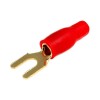 Papuc Terminal tip furca M4 5mm2 aurit izolat rosu ACV 30.4440-02