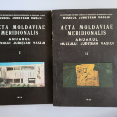 Moldova, Acta Moldaviae Meridionalis, Muzeul Judetean Vaslui, 1-1979, 2-1980!