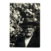 Tudor Arghezi, fotografie cu dedicație și carte de vizită, 1965