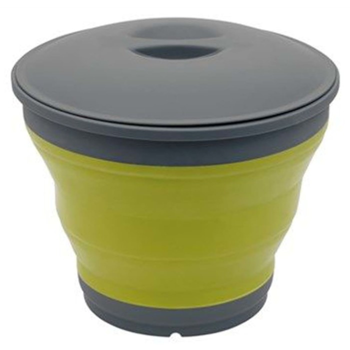 Outwell Găleată pliabilă cu capac, verde lime, 7,5L