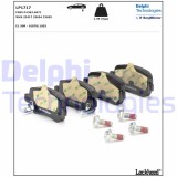 DELPHI LP1717 set placute frana,frana disc