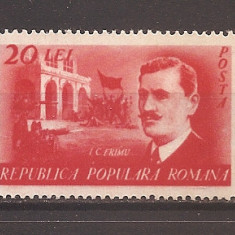 Romania 1949 - LP 252, 30 de ani de la moartea lui I.C. Frimu, MNH