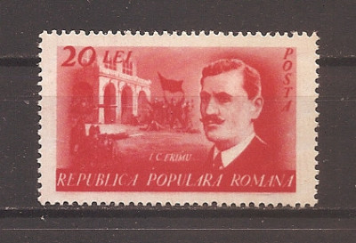 Romania 1949 - LP 252, 30 de ani de la moartea lui I.C. Frimu, MNH foto