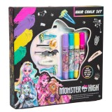 Set creta colorata si accesorii pentru par, Monster High